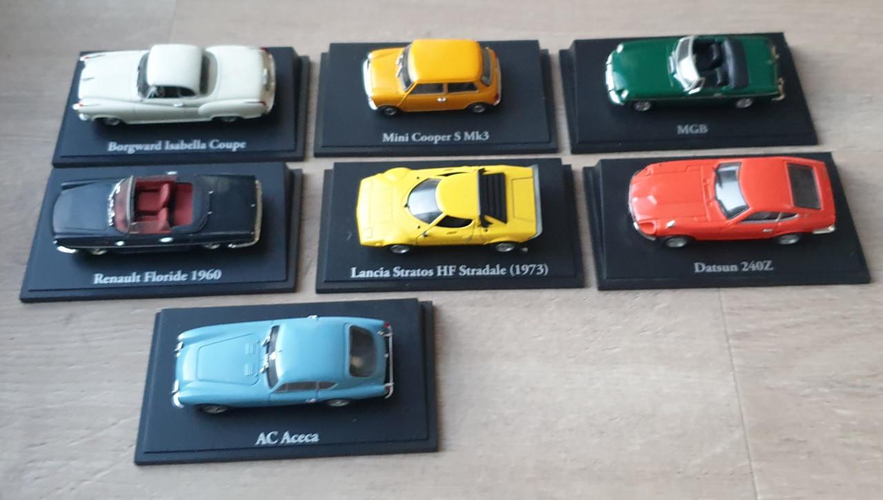 7 modelautootjes 1:43 in 1 koop