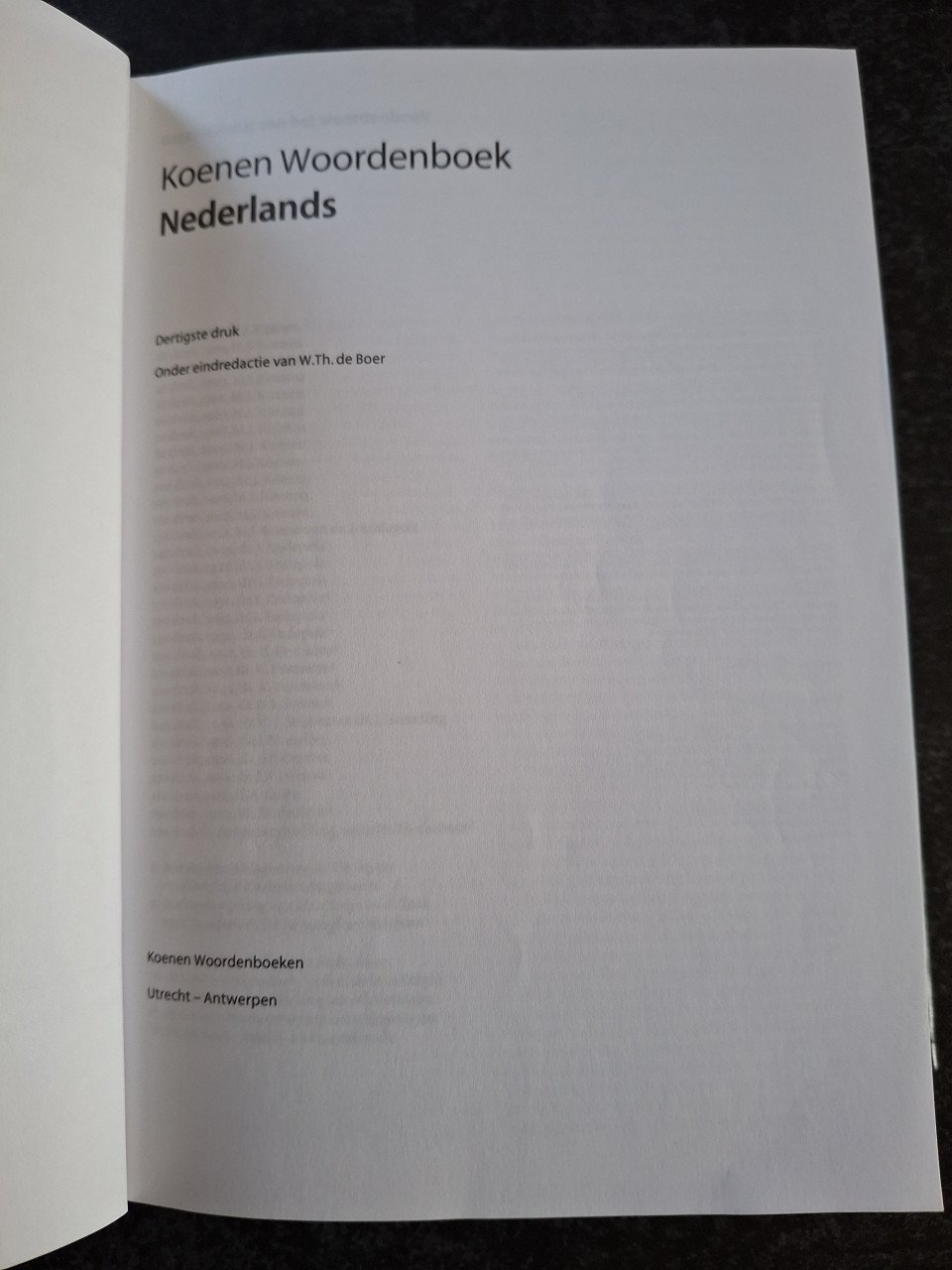 Koenen Nederlands woordenboek