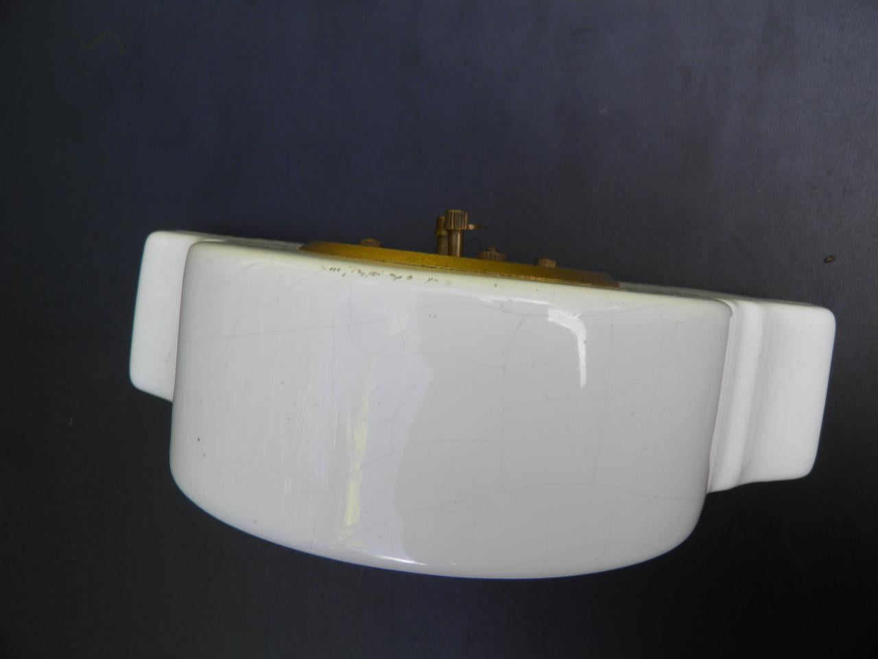 Vintage keramisch klokje, opwindbaar delft