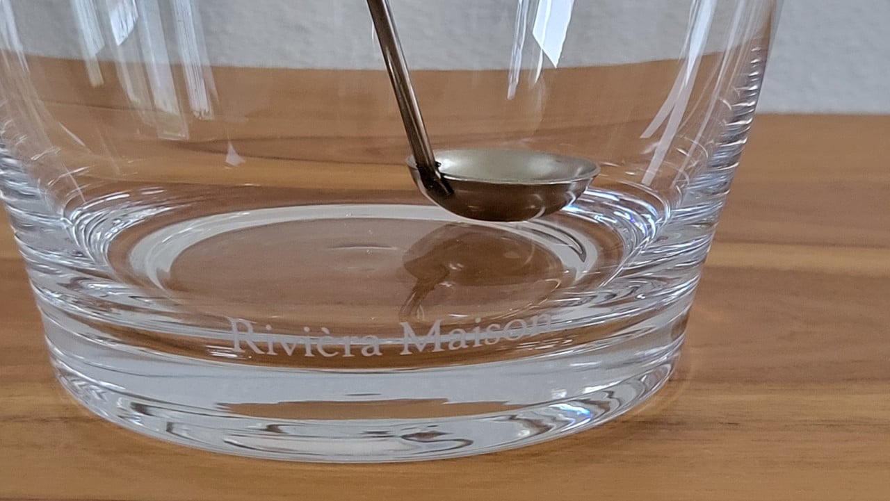 Riviera Maison glazen pot voor olijven 'Olives', h 19 cm
