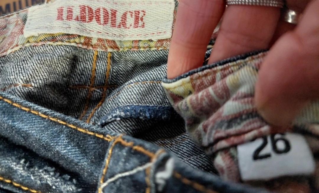 Stoere Korte dames jeansshort mt 26 xs/s I'L Dolce