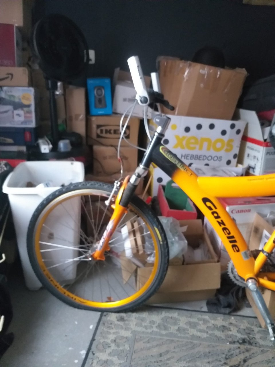 ORANJE GAZELLE MOUNTAIN FIETS VOLWASSEN AFHALEN IN AXEL.