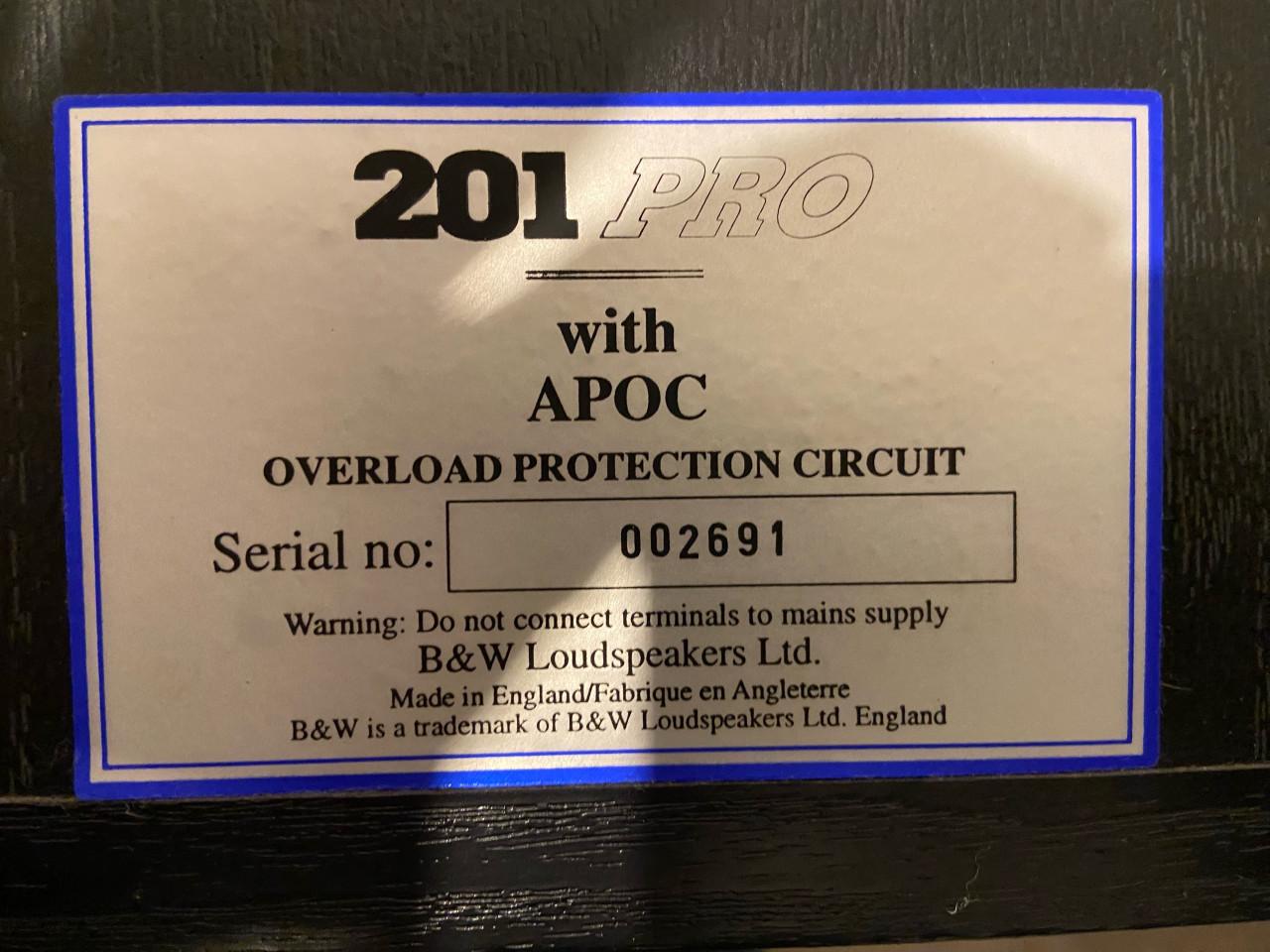 B&W monitor geluidboxen