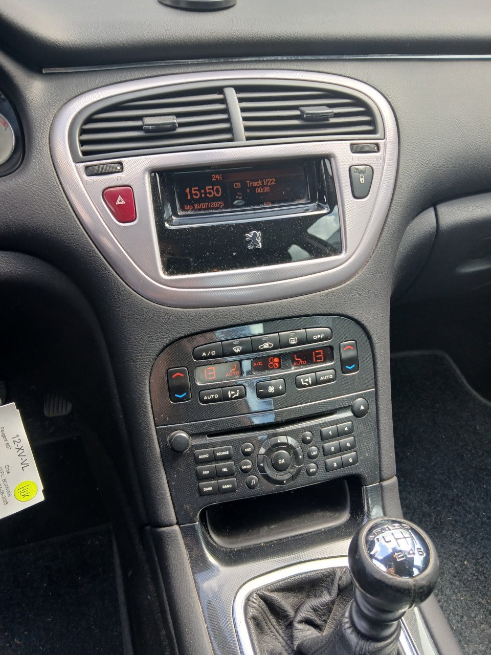 Peugeot 607 2.2-2007-km. 185 234Nap.--Airco-tekhaak-6 bak-nwe.apk-3800,=