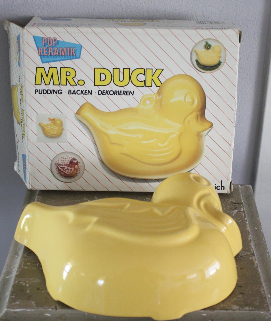 Nieuw in verpakking  keramiek eend vorm