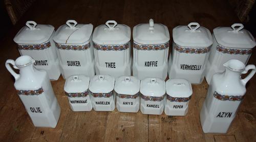 *~* Oude Voorraadpotten kruiden *~* Victoria China