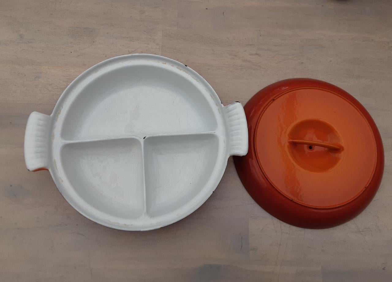 Gietijzeren drievakspan Vintage