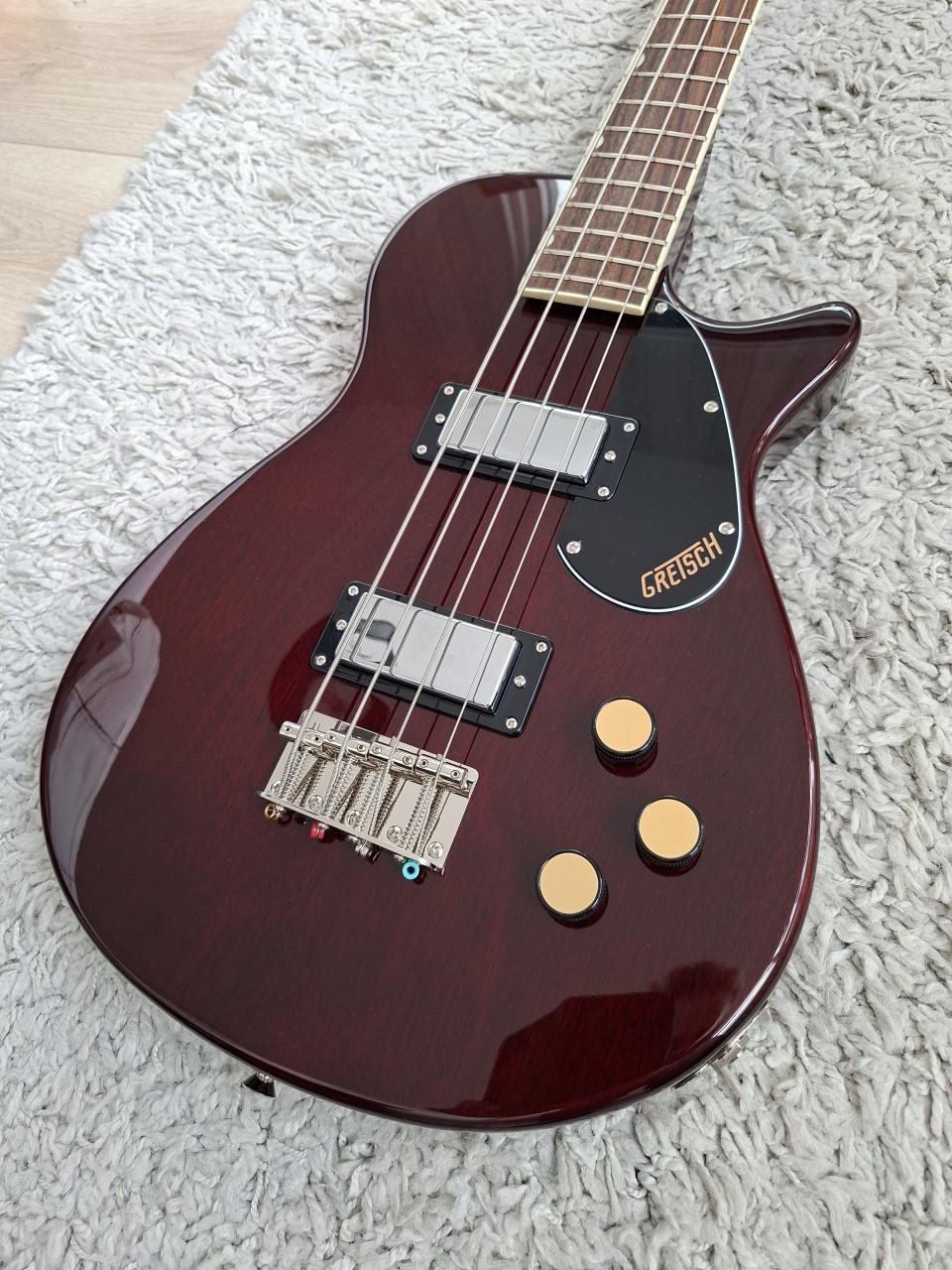 Gretsch Streamliner Jet Club Bass Walnut Stain met koffer z.g.a.n.
