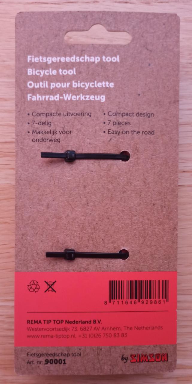 Simson Multitool 7 delig - Simson fietsgereedschap tool - 7-delig