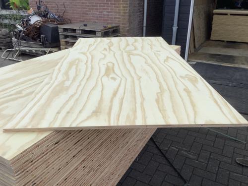 Nieuwe zichtwerk Underlayment platen 18mm mes en groef