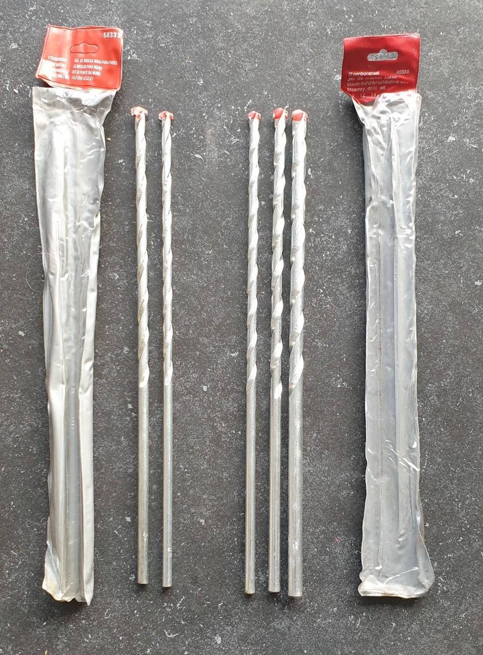 5 steen/betonboren 10, 12 en 14 lengte 40 cm