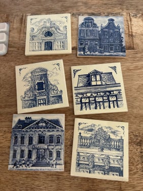 6 KLM BUSINESS TEGELTJES
