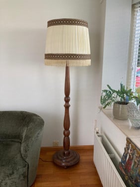 Vintage staande schemerlamp