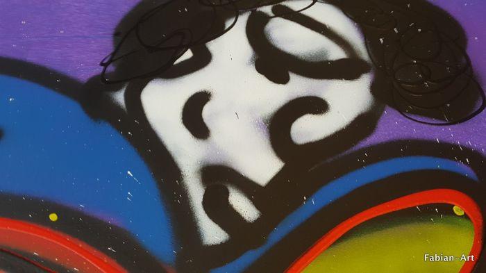 " Elvis " Acrylschilderij van Fabian