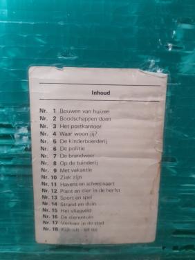 2 koffers met schoolplaten