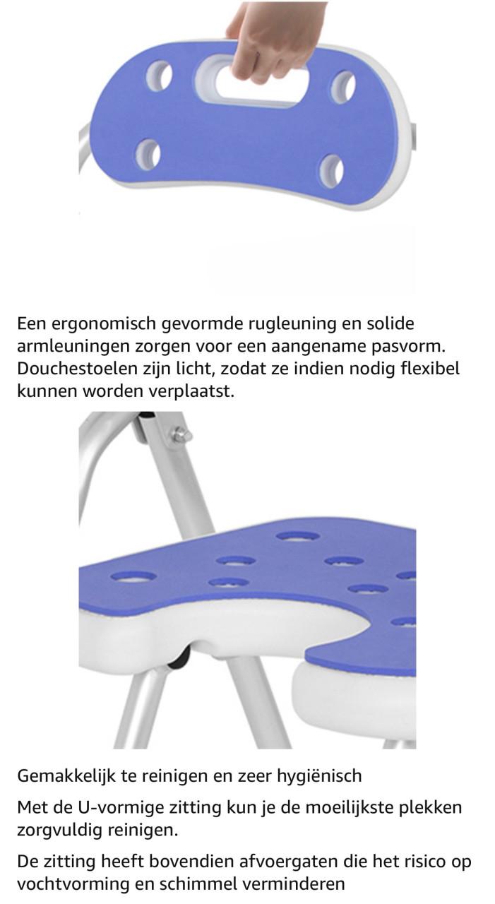 Opvouwbare douchestoel - nooit gebruikt- nieuw in doos