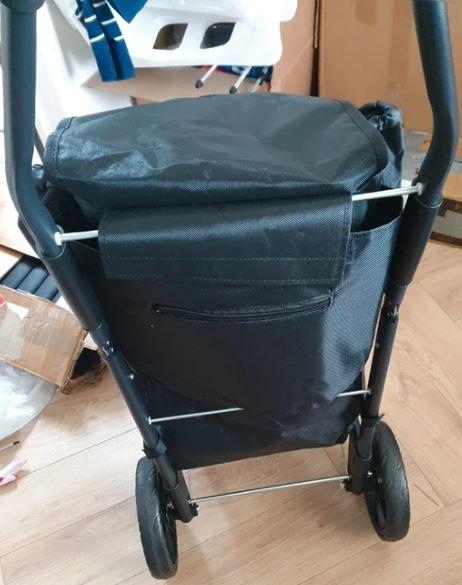 Outbee boodschappentrolley zwart • Opvouwbaar met wielen • nieuw