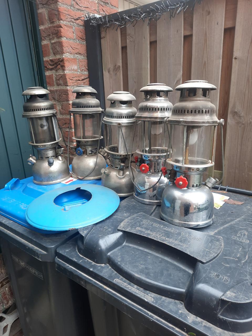 Te koop vislampen 5 stuks