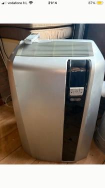 Delonghi PAC W110 3.2KW mobiele airco met afstandsbediening en afvoerslang
