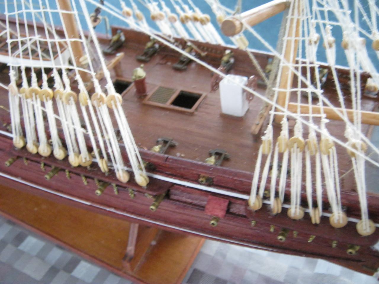 Modelschip Constitution.