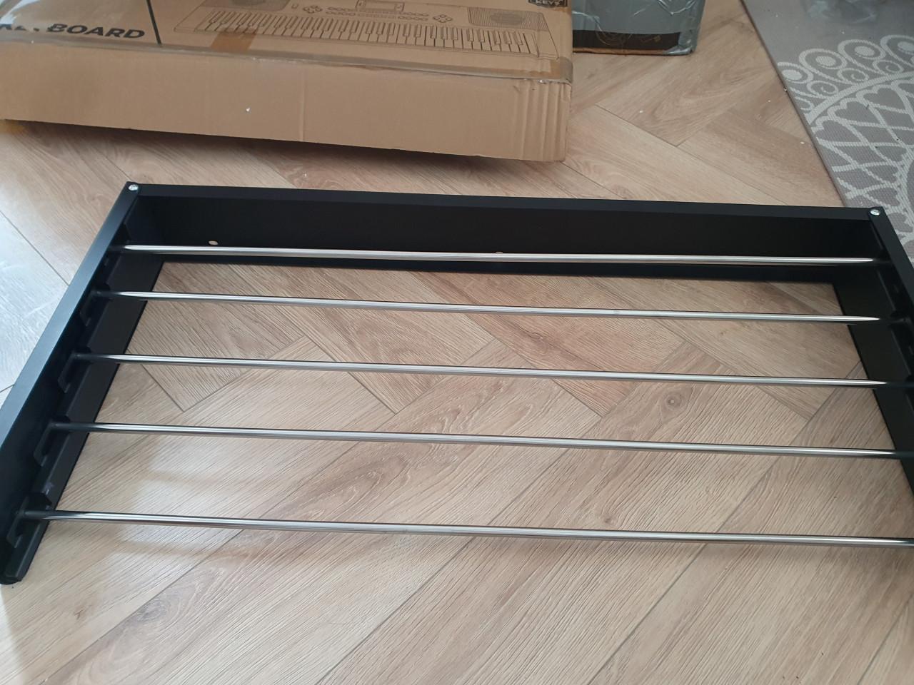 Vonia wanddroogrek zwart — zo goed als nieuw | inklapbaar