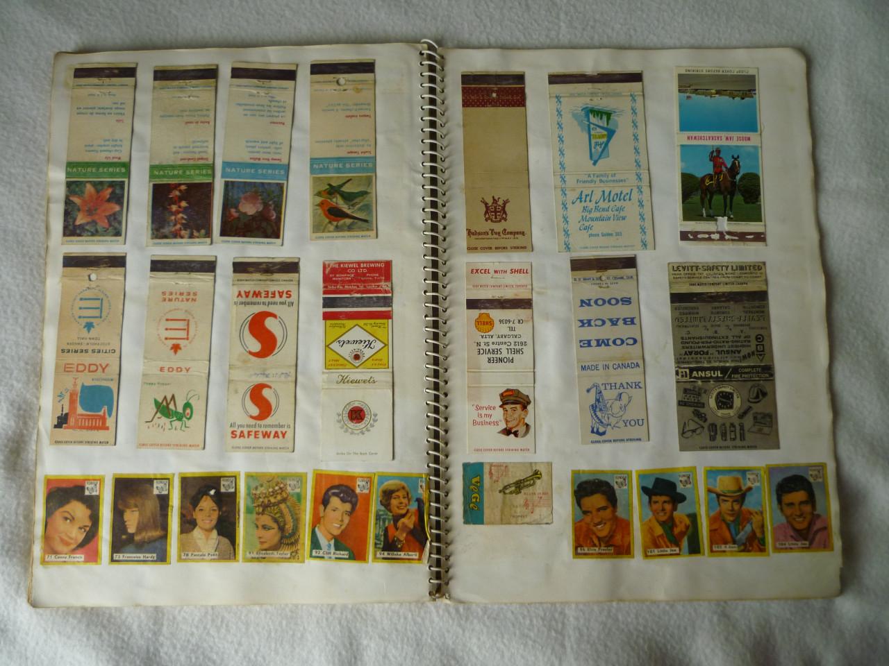Flinke verzameling vintage plaatjes van lucifer doosjes