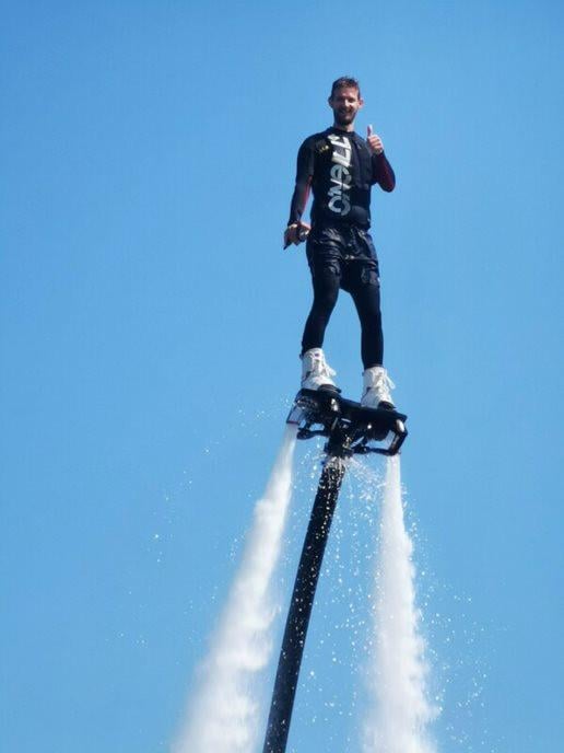 Flyboarden en funtube varen