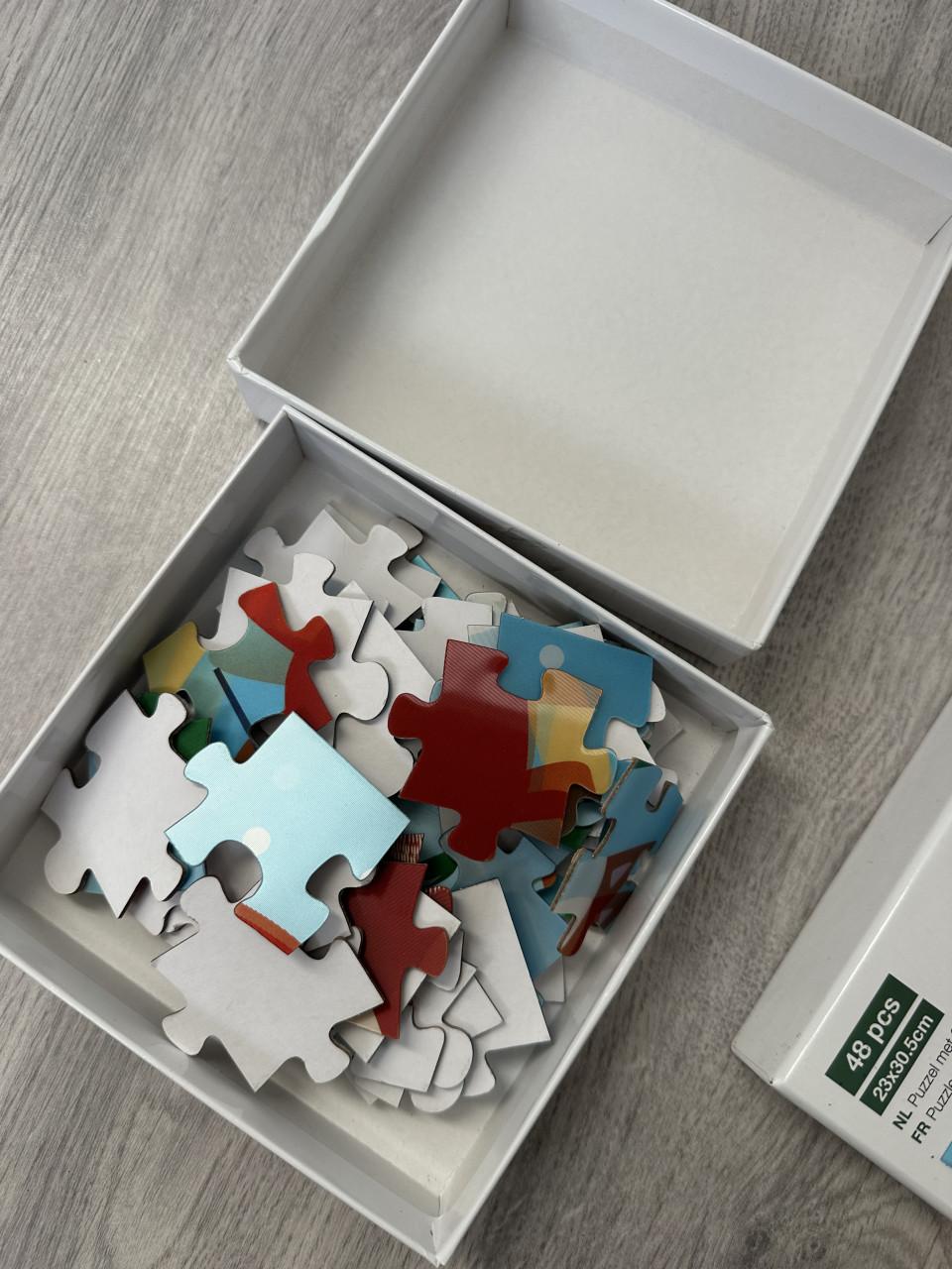 Twee puzzels met 3D-effect