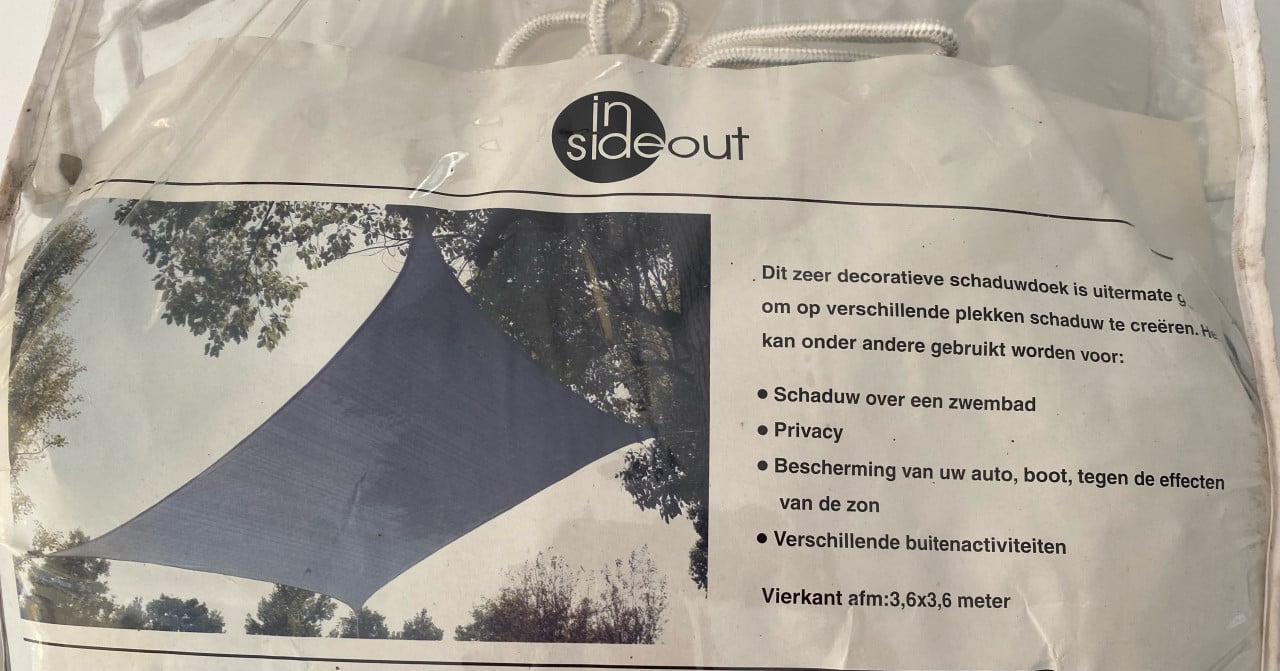 Schaduwdoek nieuw!