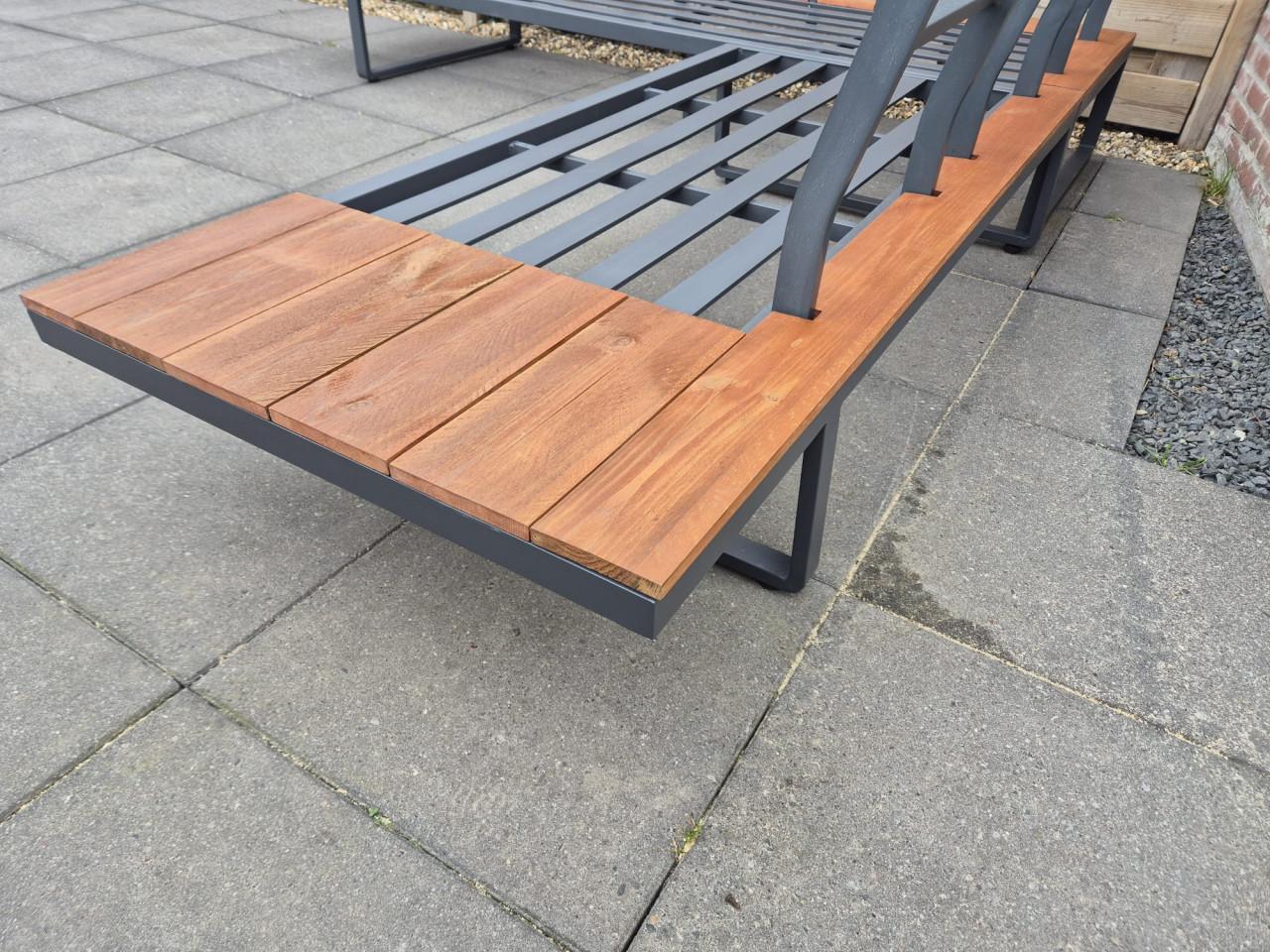 Aluminium Loungeset 232 x 232 cm (Bezorging mogelijk)