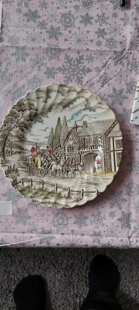 Royal staffod shire schaal en wandbord