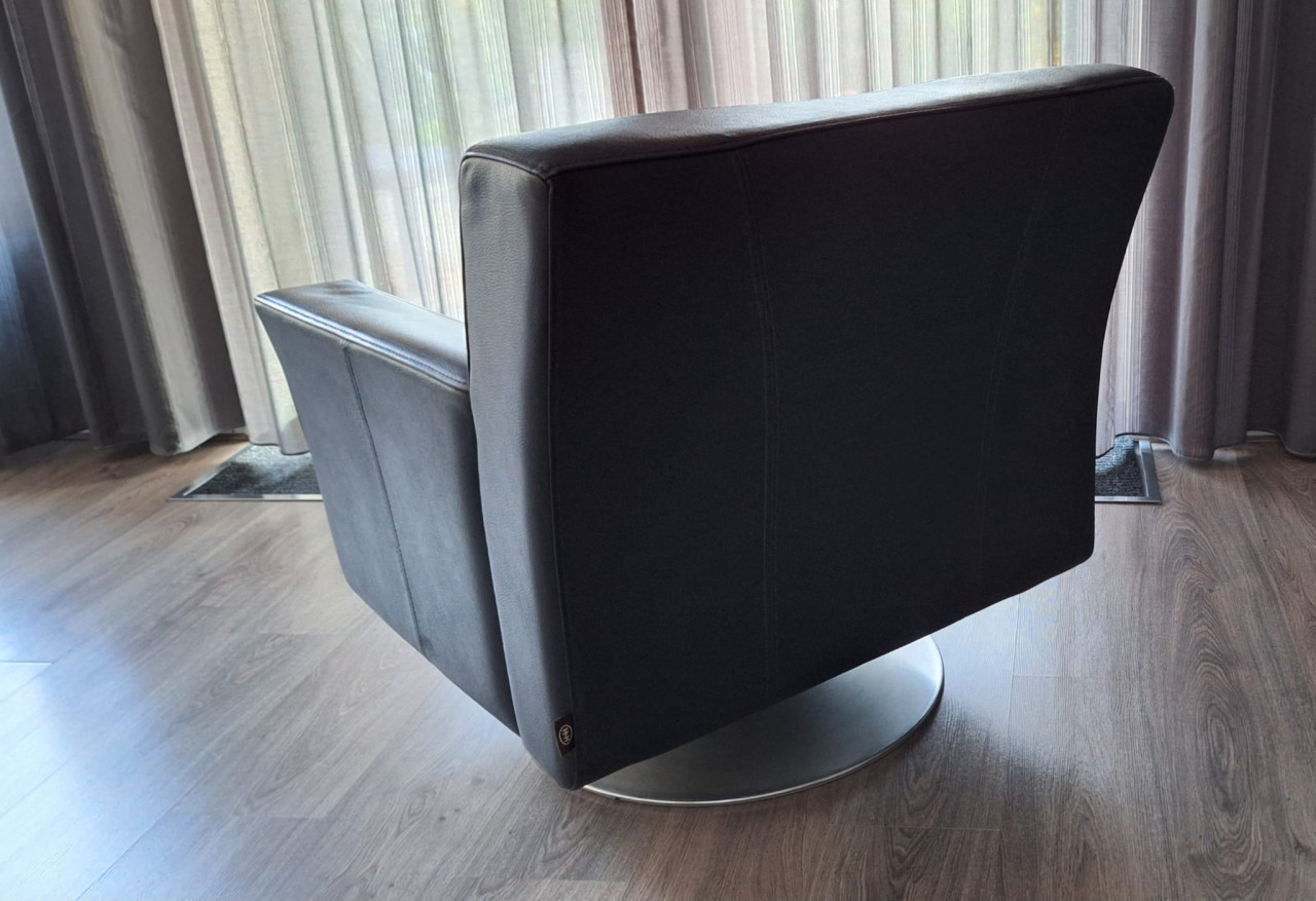 Lederen draaistoel fauteuil H&H
