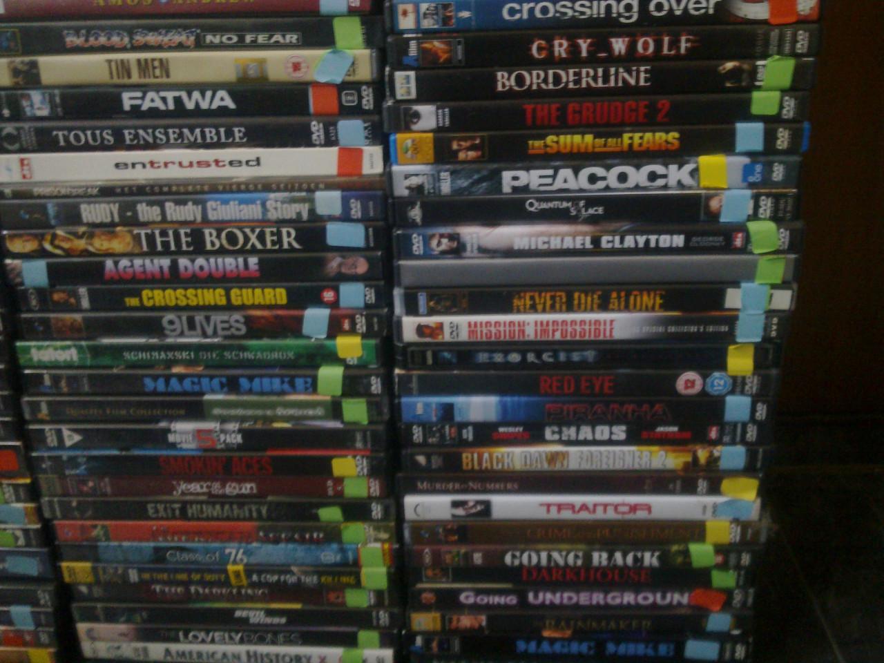 Verzameling dvd films