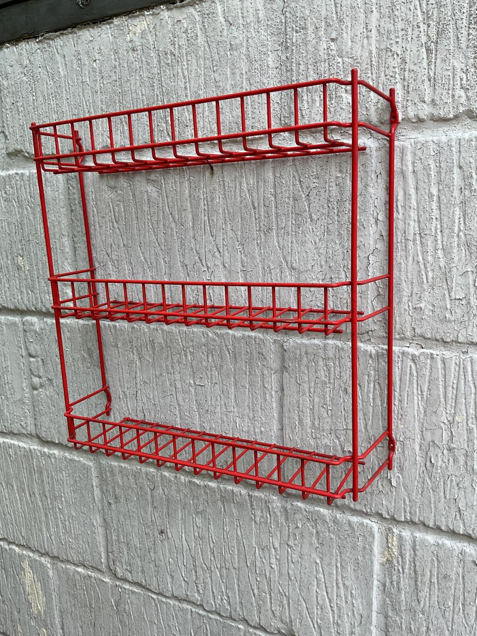 Vintage metalen wandrek