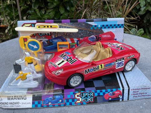 Porsche met toebehoren