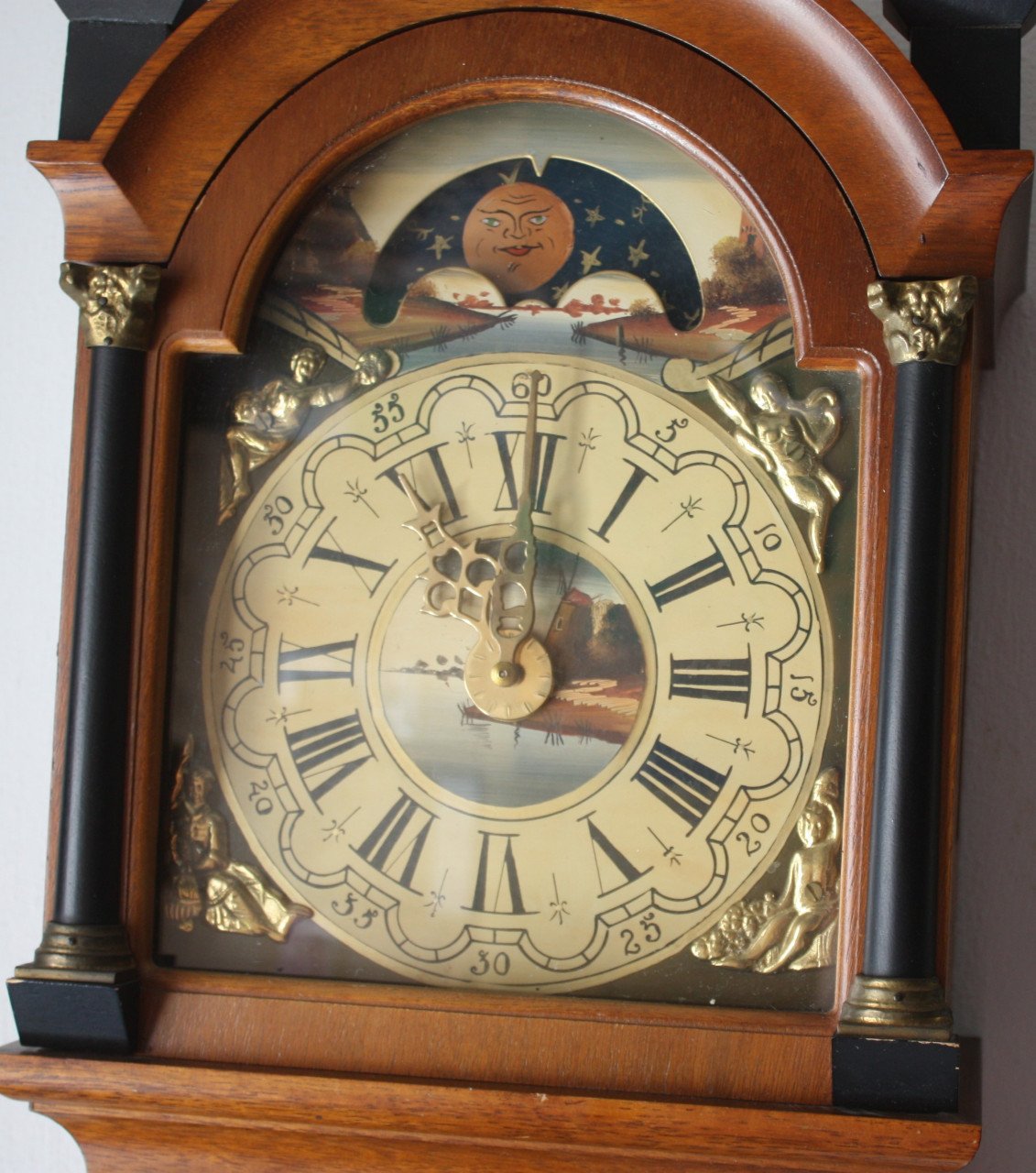 Vintage wandklok goed werkend