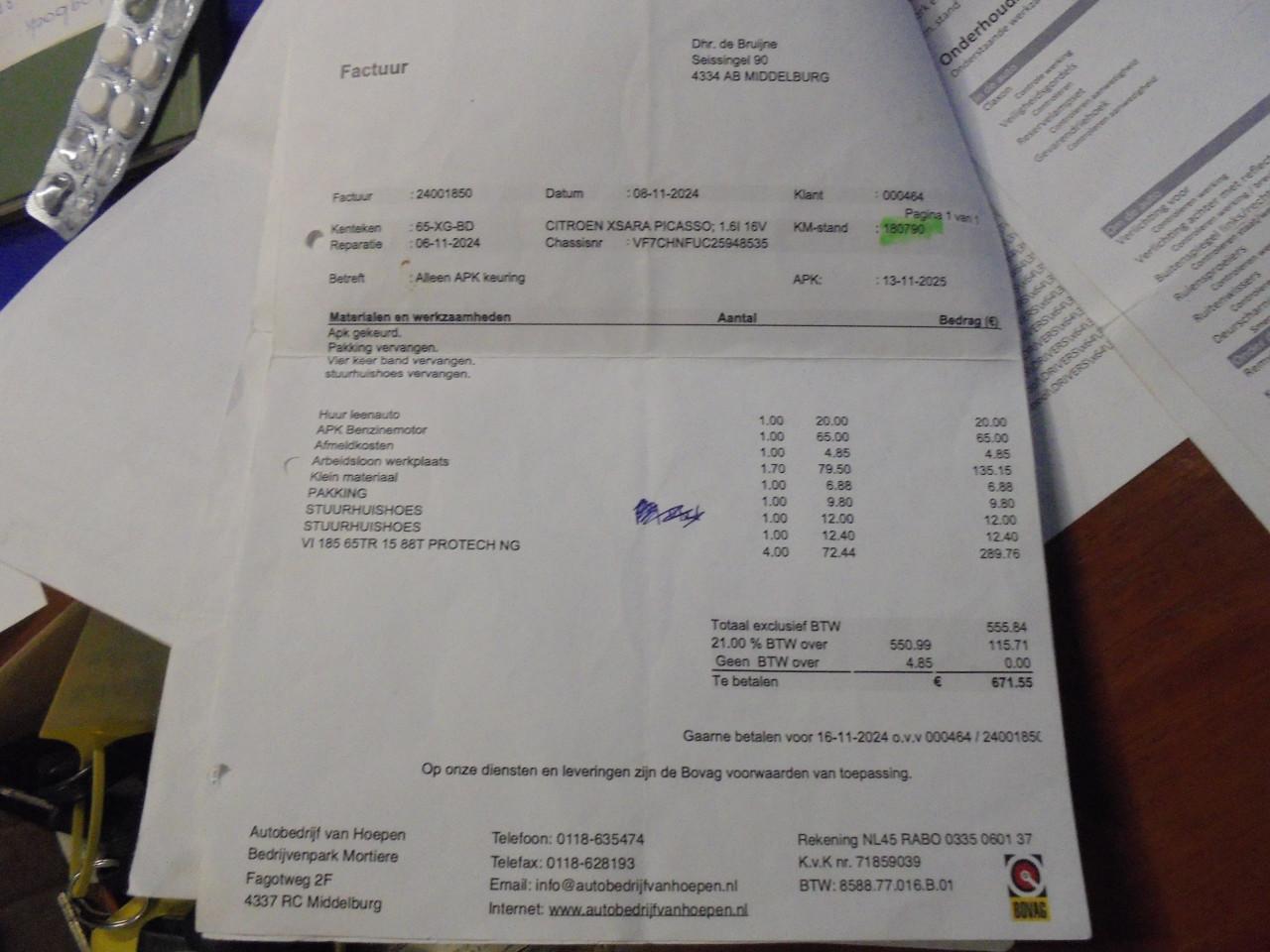 Xsara Picasso 1.6i nette conditie binnen en buiten Nieuwe Apk Bij Afleveren