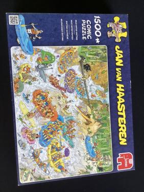 Puzzel van Jan van Haasteren Wildwater Raften1500 stukjes