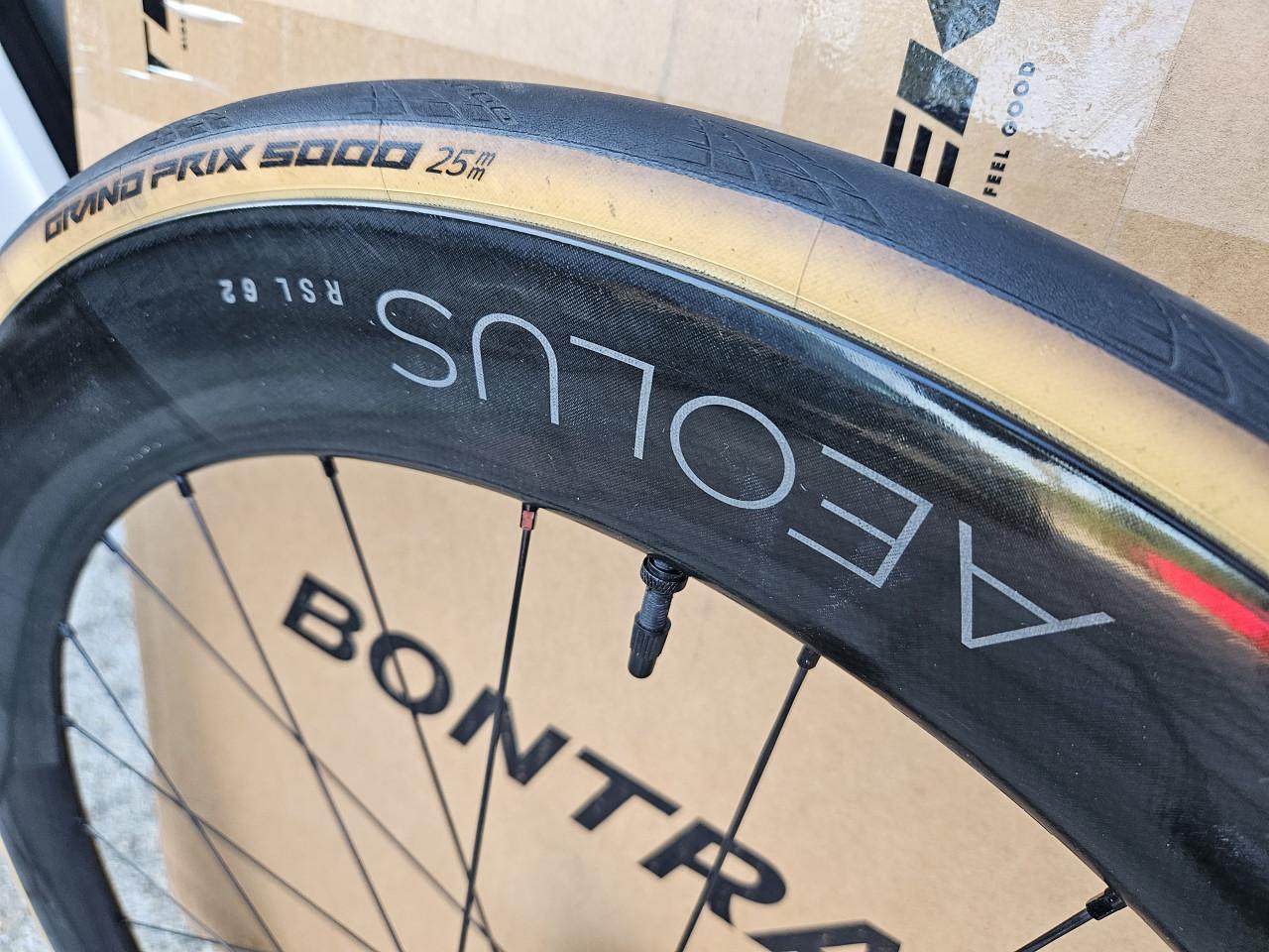 Bontrager Aeolus RSL 62 TLR Disc Carbon Wielset (Zgan, 150km)
