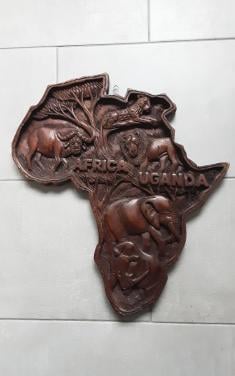 Houten wanddecoratie Afrika
