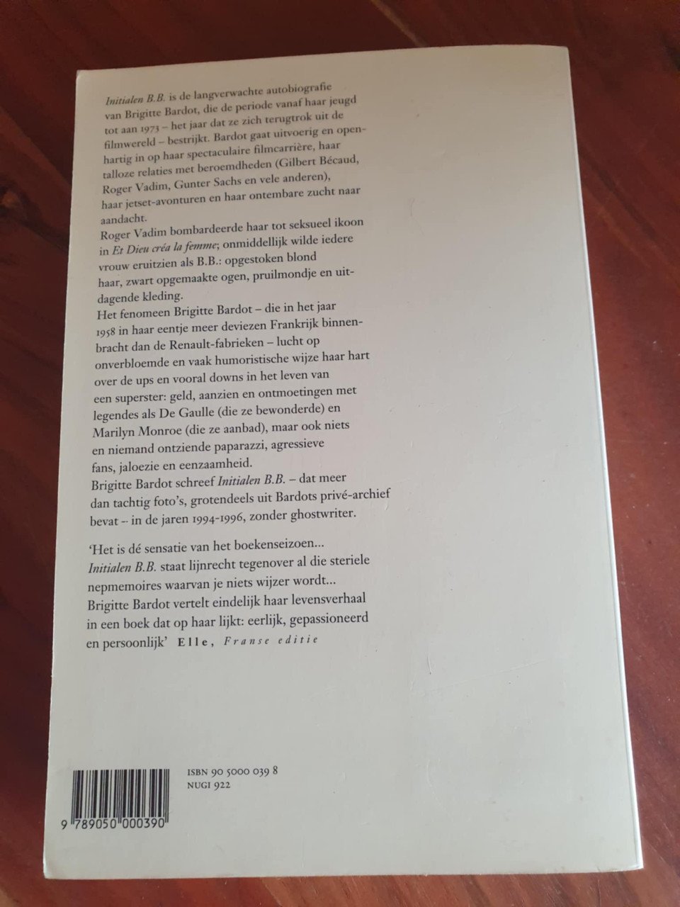 Brigitte Bardot autobiografie