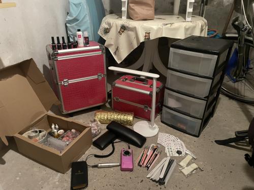 Nagelkoffer + inhoud