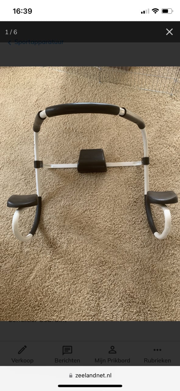 Fitness bankje en buikspierapp.  Ab burner pro