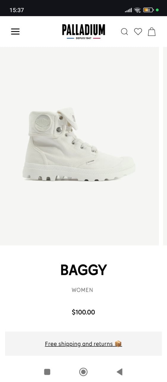 Palladium Baggy Wit 37