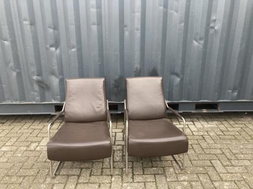 Leren fauteuils