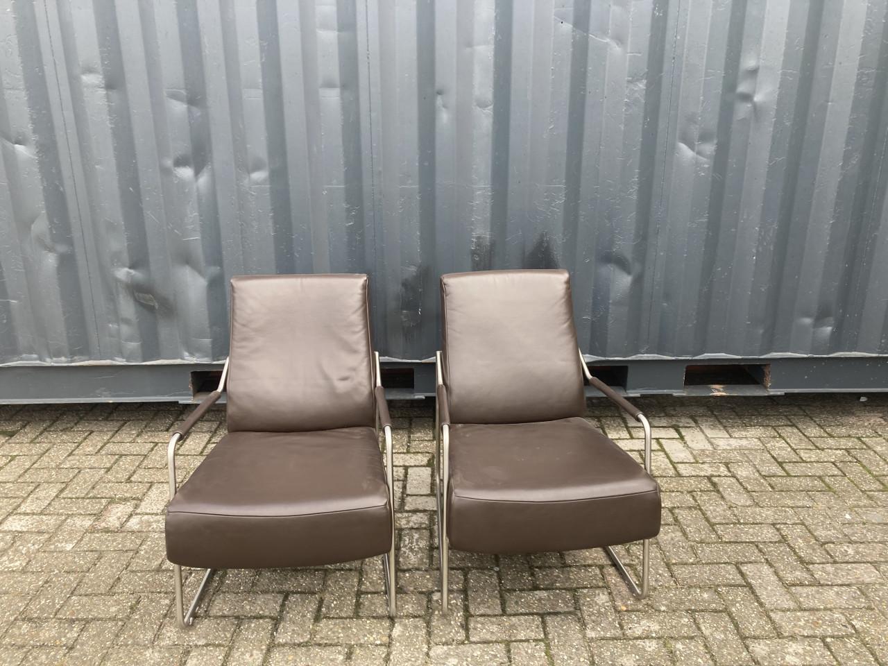 Leren fauteuils
