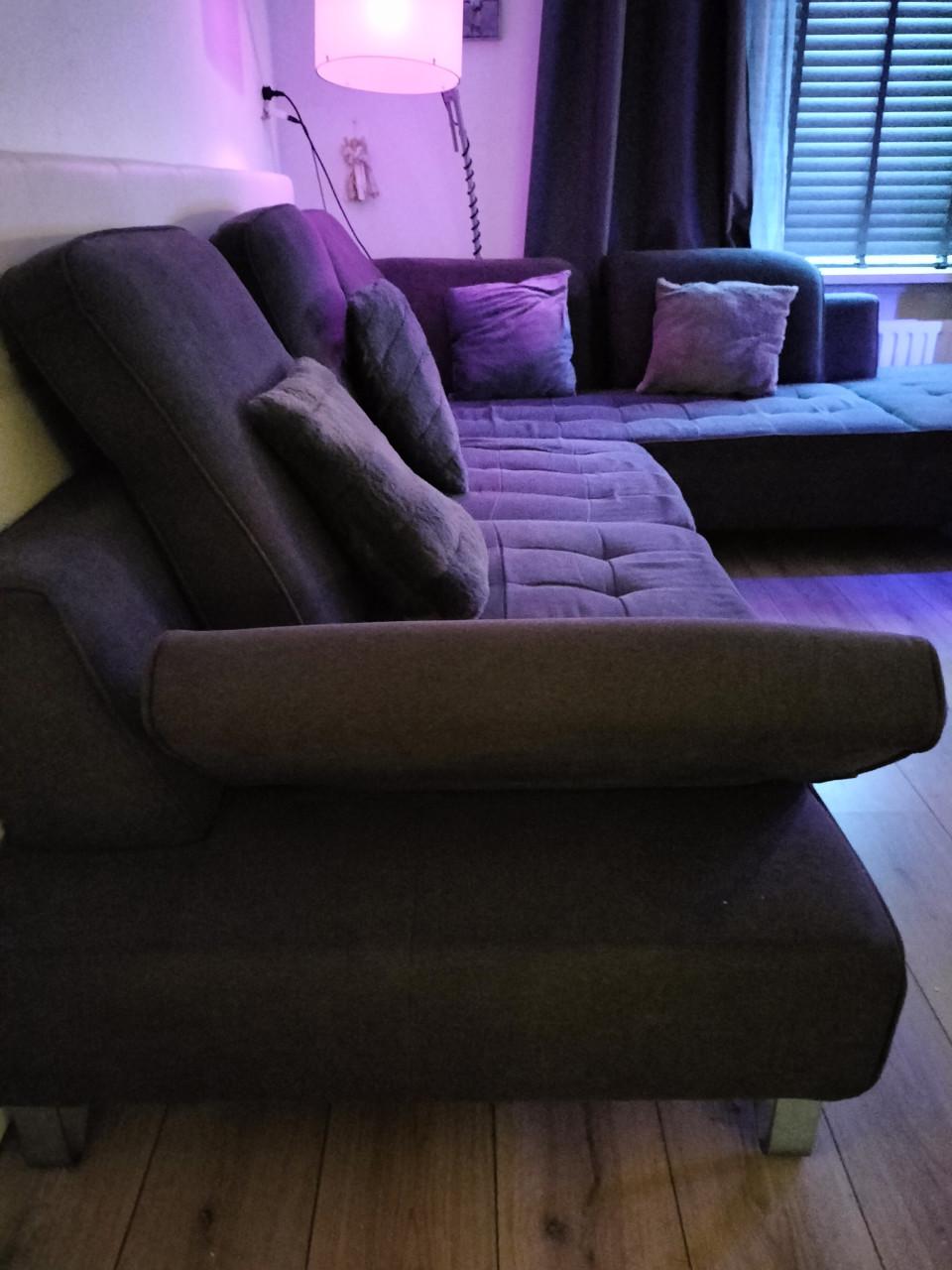 Hoekbank donker grijs