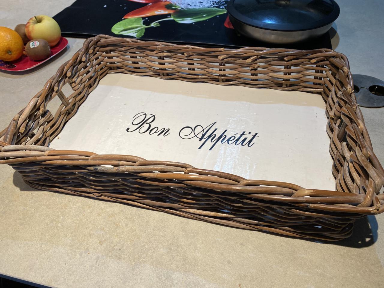 Rotan dienblad (& kransen)