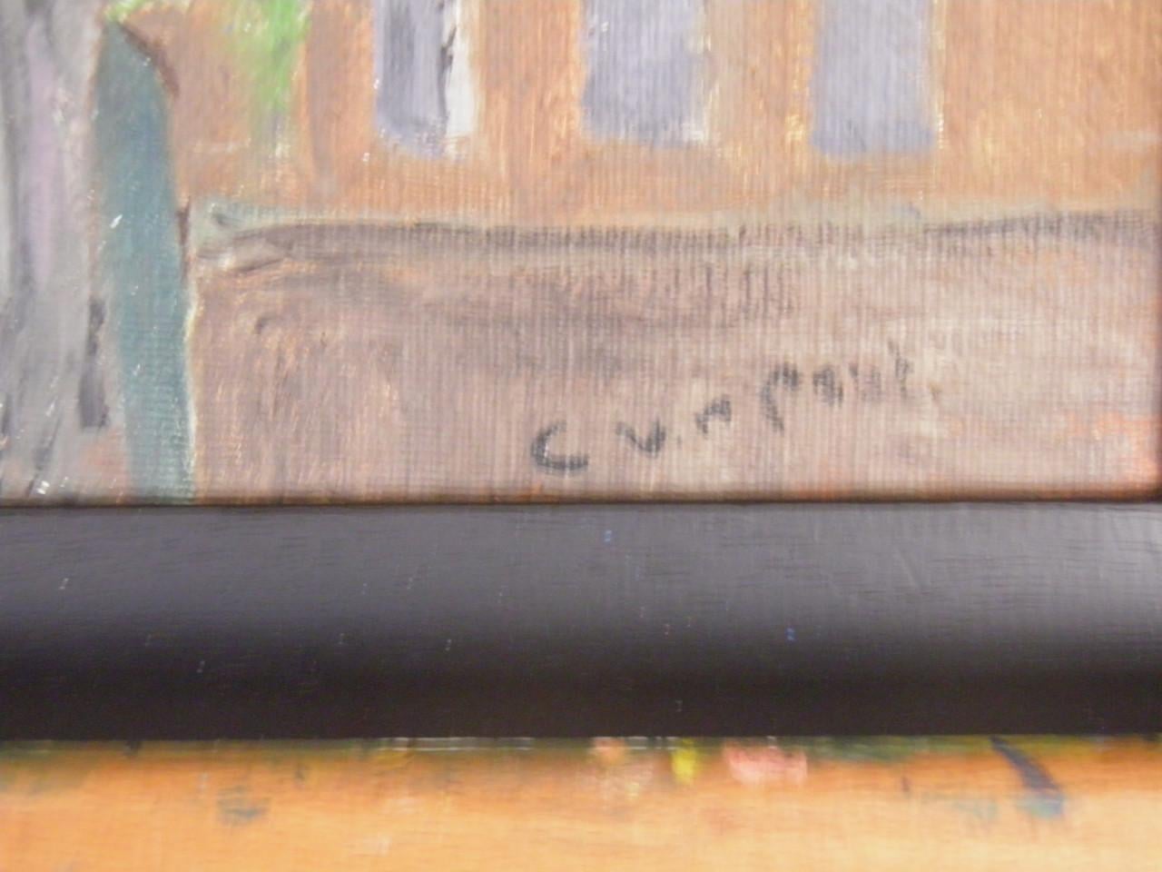 Lange jan koorkerkplein, gesigneerd cor van der poel