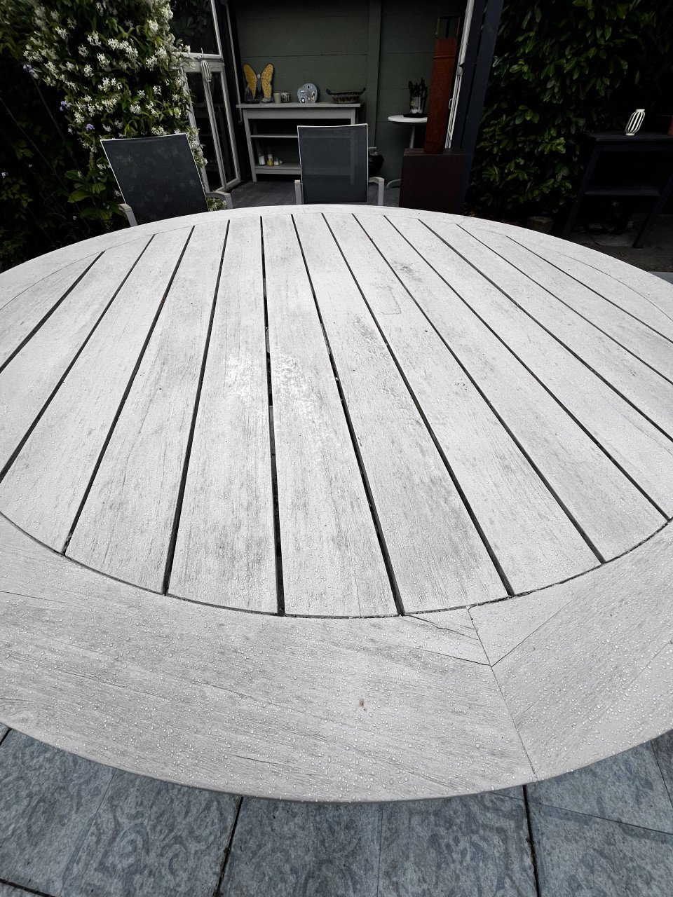 Mooie ronde tuintafel, 160 cm!